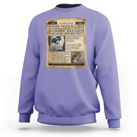 Madam CJ Walker Vintage Newspaper Style Sweatshirt Economic Freedom Through Opportunity - Wonder Print Shop