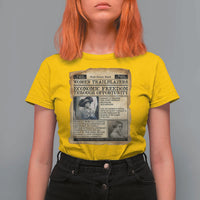 Madam CJ Walker Vintage Newspaper Style T Shirt For Women Economic Freedom Through Opportunity - Wonder Print Shop