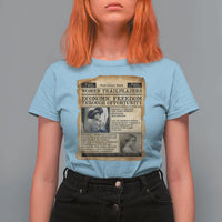 Madam CJ Walker Vintage Newspaper Style T Shirt For Women Economic Freedom Through Opportunity - Wonder Print Shop