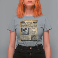 Madam CJ Walker Vintage Newspaper Style T Shirt For Women Economic Freedom Through Opportunity - Wonder Print Shop