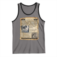 Madam CJ Walker Vintage Newspaper Style Tank Top Economic Freedom Through Opportunity - Wonder Print Shop