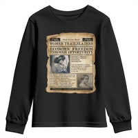 Madam CJ Walker Vintage Newspaper Style Youth Sweatshirt Economic Freedom Through Opportunity - Wonder Print Shop