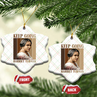 Madam CJ Walker Keep Going Retro Poster Ceramic Ornament Black History Month Gift - Wonder Print Shop