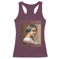Madam CJ Walker Keep Going Retro Poster Racerback Tank Top Black History Month Gift - Wonder Print Shop