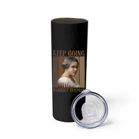 Madam CJ Walker Keep Going Retro Poster Skinny Tumbler Black History Month Gift - Wonder Print Shop