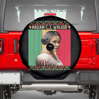 Madam CJ Walker Retro Sunset Spare Tire Cover Strong Black Woman Leader - Wonder Print Shop