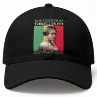 Madam CJ Walker Retro Sunset Baseball Cap Strong Black Woman Leader