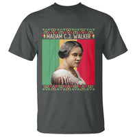 Madam CJ Walker Retro Sunset T Shirt Strong Black Woman Leader - Wonder Print Shop