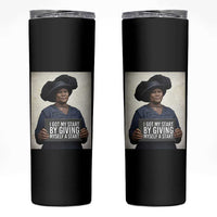 Madam CJ Walker Quote Skinny Tumbler I Got My Start By Giving Myself A Start - Wonder Print Shop