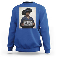 Madam CJ Walker Quote Sweatshirt I Got My Start By Giving Myself A Start - Wonder Print Shop