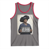 Madam CJ Walker Quote Tank Top I Got My Start By Giving Myself A Start - Wonder Print Shop