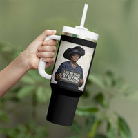 Madam CJ Walker Quote Tumbler With Handle I Got My Start By Giving Myself A Start - Wonder Print Shop