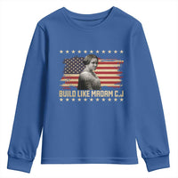 Build Like Madam CJ Walker Youth Sweatshirt Black History Month Gift - Wonder Print Shop