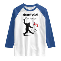 Funny Bigfoot Canada Soccer Raglan Shirt Kickoff 2026