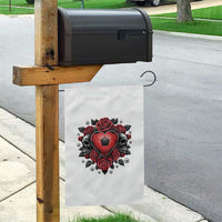 Skeleton Soccer Player Garden Flag Valentine Day Gift