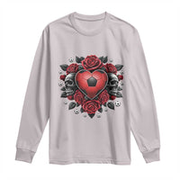 Skeleton Soccer Player Long Sleeve Shirt Valentine Day Gift