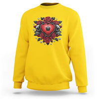 Skeleton Soccer Player Sweatshirt Valentine Day Gift
