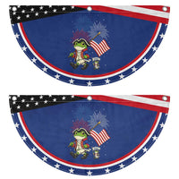 Funny American Frog Patriotic Fan Flag Celebrating 250 Years Of Freedom