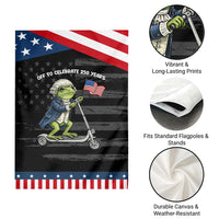 Funny Patriotic Frog Garden Flag Off To Celebrate 250 Years Of Freedom