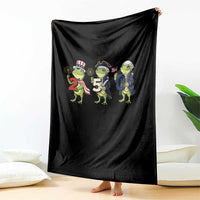 Proud American Frog Throw Blanket Celebrating 250 Years Of Freedom