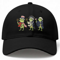 Proud American Frog Baseball Cap Celebrating 250 Years Of Freedom