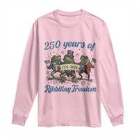 Funny Frog 250 Years Of Ribbiting Freedom Long Sleeve Shirt