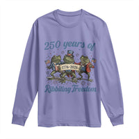 Funny Frog 250 Years Of Ribbiting Freedom Long Sleeve Shirt
