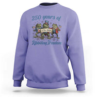 Funny Frog 250 Years Of Ribbiting Freedom Sweatshirt