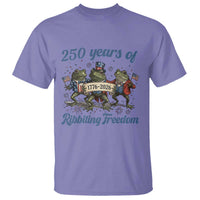 Funny Frog 250 Years Of Ribbiting Freedom T Shirt
