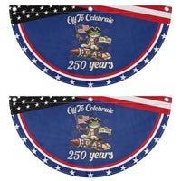 Funny Frog Off To Celebrate 250 Years Of Freedom Patriotic Fan Flag Red White Blue USA Celebration