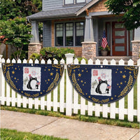 Funny Grumpy Frog 250th Anniversary USA Patriotic Fan Flag Red White Blue USA Celebration