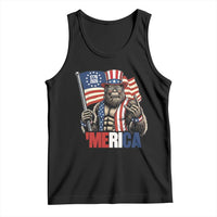 Funny Patriotic Bigfoot Merica Rock Tank Top USA 250th Anniversary