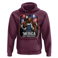 Funny Bigfoot America 250 Years Of American Freedom Hoodie