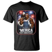 Funny Bigfoot America 250 Years Of American Freedom T Shirt