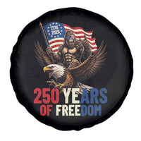 Funny Patriotic Bigfoot Spare Tire Cover 250 Years Of American Freedom
