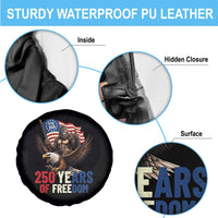 Funny Patriotic Bigfoot Spare Tire Cover 250 Years Of American Freedom