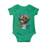 Funny Patriotic Bigfoot Baby Onesie 250 Years Of American Freedom