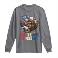 Funny Patriotic Bigfoot Long Sleeve Shirt 250 Years Of American Freedom