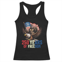 Funny Patriotic Bigfoot Racerback Tank Top 250 Years Of American Freedom
