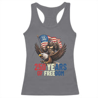 Funny Patriotic Bigfoot Racerback Tank Top 250 Years Of American Freedom