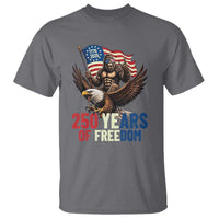 Funny Patriotic Bigfoot T Shirt 250 Years Of American Freedom