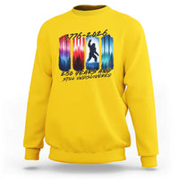 Funny Patriotic Bigfoot Sweatshirt 250 Years And Still Undiscovered