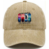 Funny Patriotic Bigfoot Washed Cotton Baseball Cap 250 Years And Still Undiscovered
