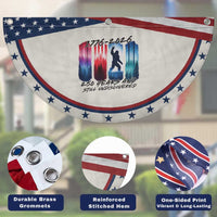Funny Bigfoot Patriotic Fan Flag 250 Years And Still Undiscovered