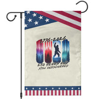 Funny Patriotic Bigfoot Garden Flag 250 Years And Still Undiscovered