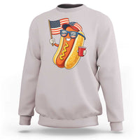 Funny Patriotic Hotdog Sweatshirt USA 250th Anniversary