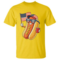 Funny Patriotic Hotdog T Shirt USA 250th Anniversary