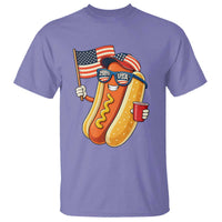 Funny Patriotic Hotdog T Shirt USA 250th Anniversary