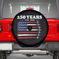 American Flag Fighter Jets Spare Tire Cover USA 250 Years Of Freedom