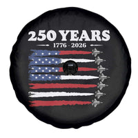 American Flag Fighter Jets Spare Tire Cover USA 250 Years Of Freedom